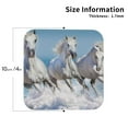 thumbnail image 2 of Vsdgher Horses Running Through The Water Leather Coasters for Drinks, Durable Drink Coasters 4 Set for Tabletop Protection, Luxurious Home Décor and Housewarming Gift ( {designName})Square, 2 of 6