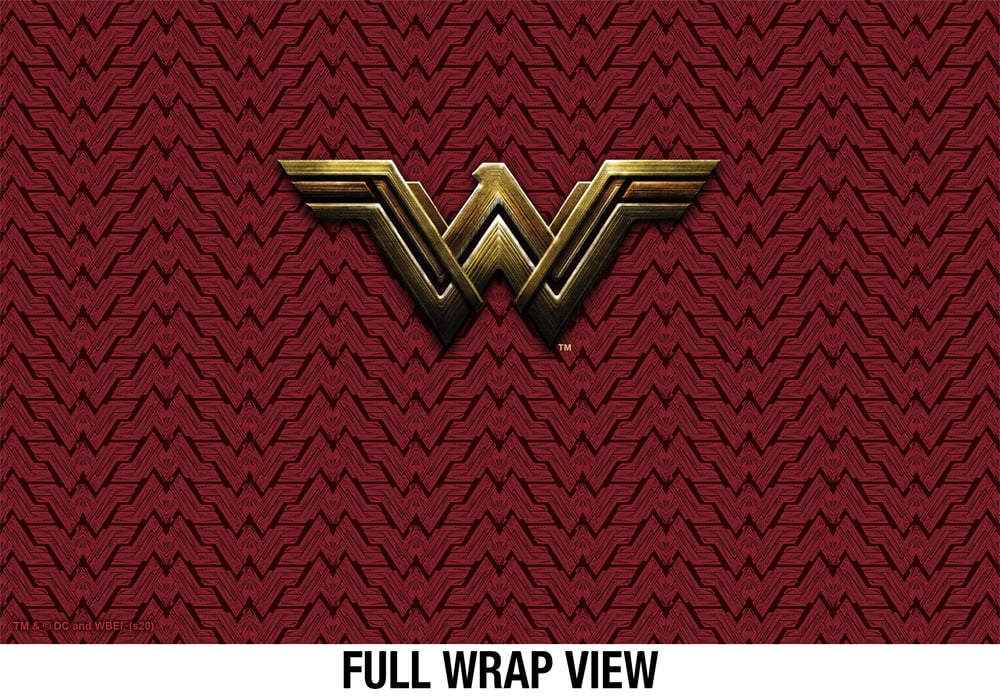 Justice League Movie Official Wonder Woman Logo 18 oz Insulated Water Bottle, Leak Resistant, Vacuum Insulated Stainless Steel with 2-in-1 Loop Cap