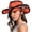 Orange, variant on Cowboy Hats for Women Brown Hats Classic Straw Western Hats for Women Music Festival Party Beach,Orange