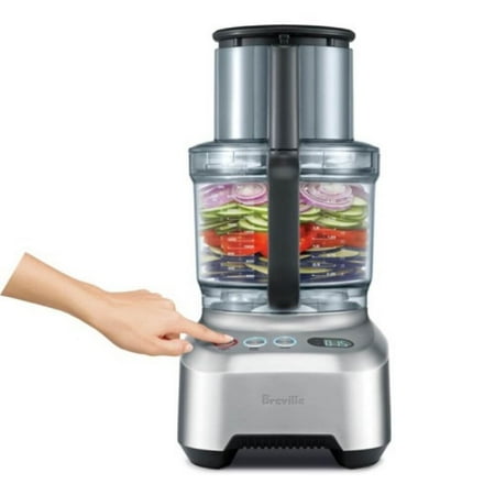 Breville - 1-Speed Food Processor - Brushed Aluminum