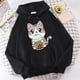 thumbnail image 2 of Suéteres con dibujos de gatos bonitos, sudaderas con capucha de té Boba para niñas, sudaderas con capucha de manga larga a la moda para mujer, ropa de calle femenina, 2 of 4