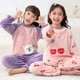 thumbnail image 3 of Pijamas de Navidad para niños y niñas, ropa de dormir de lana, conjunto de ropa de casa para niños pequeños, pijamas de invierno de unicornio de dibujos animados, 3 of 4