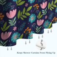thumbnail image 6 of Pioneer Flower Floral Print Pattern Shower Curtain 72"x84", Bathroom Decorative Shower Curtain Set with 12 Hooks, Waterproof Washable, 6 of 6