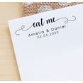 thumbnail image 3 of Printtoo Personalized Violet Self Inking Eat Me Favor Stamp Custom Wedding Favor Rubber Stamper-58 x 22 mm, 3 of 6