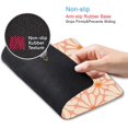 thumbnail image 3 of Cute Pink Mouse Pad, Daisy Flowers Mouse Pad, Aesthetic Modern Art Mousepad, Abstract Desk Decor, Anti Slip Rubber Base Orange Floral Mice pad for Computer Office Girl, 9 x 8 Inch, 3 of 6