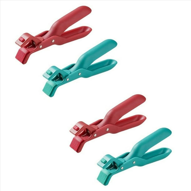 4X Clip Multiusos para Soporte de Cuenco Antiescaldaduras para Cocina, Pinzas para Platos Calientes Antiescaldaduras, Clips para C