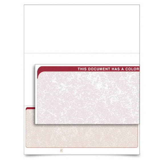 VersaCheck - Form 1002 - Classic - Burgundy - 250 Sheets / Box