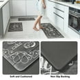 thumbnail image 3 of Deconovo Dark Gray Anti-Fatigue Kitchen Mat - Non-Slip Waterproof Comfort Standing Rug for Kitchen & Office, 0.47" Thick PVC, 17" x 40", 3 of 7