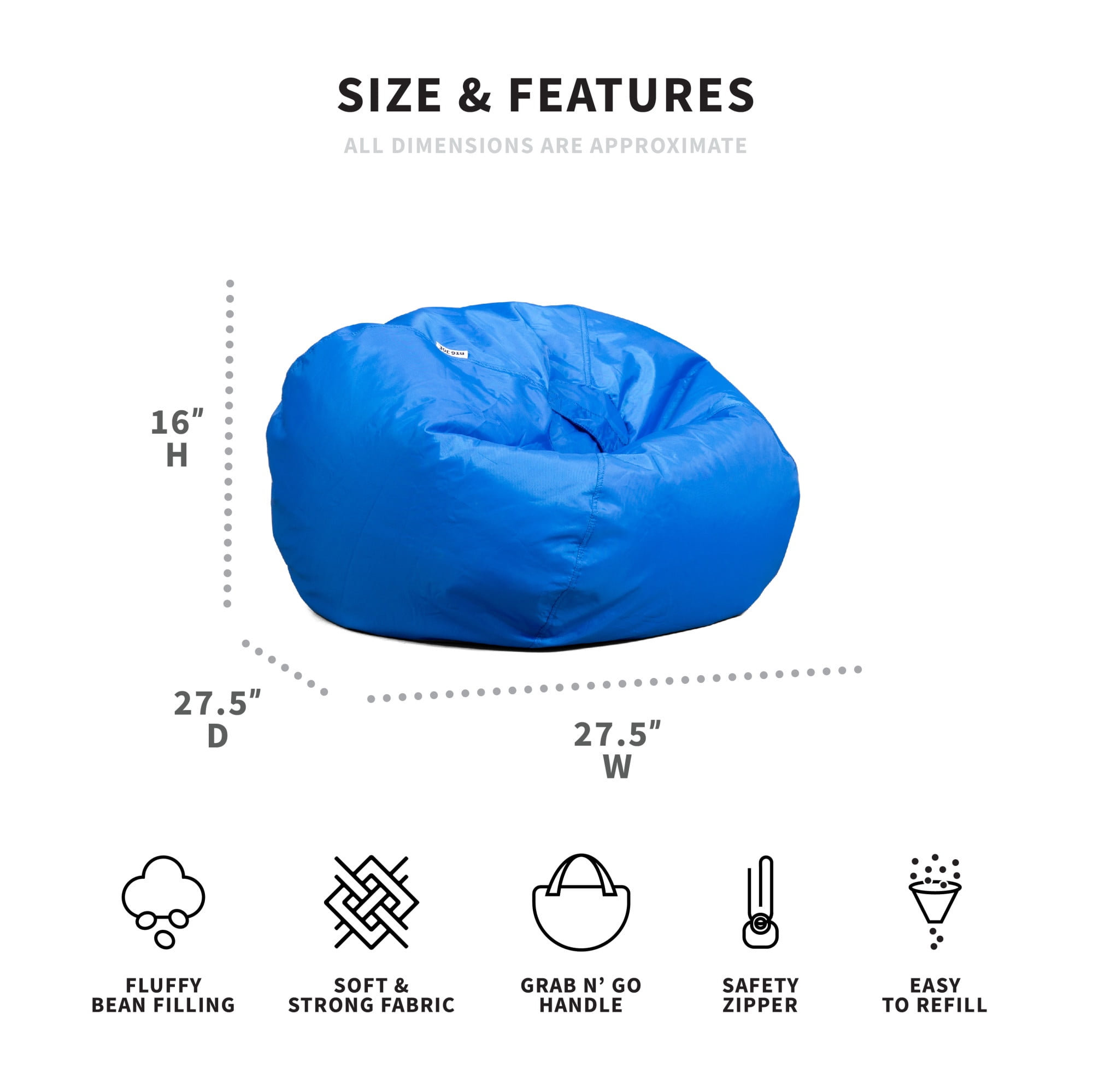 Big joe walmart online bean bag