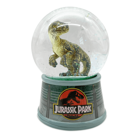Jurassic Park Raptor Fence 100mm Light Up Snow Globe