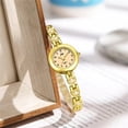 thumbnail image 3 of Resicozy Wrist Watch for Women Vintage Oval Quartz Watch Easy Read Arabic Numerals Dial Stainless Steel Bracelet Minimalist Wrist Watch for Ladies, 3 of 3