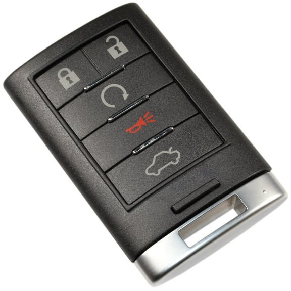 HQRP Remote Key Fob Shell Case Keyless Entry w/5 Buttons for Cadillac SRX 2010 2011 2012 2013 2014; XTS ATS 2013 2014
