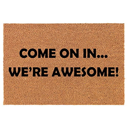 Coir Doormat Front Door Mat New Home Closing Housewarming Gift Welcome to The Nuthouse Funny (30 x 18 Standard)