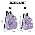 thumbnail image 3 of Fashion Quilted Backpack for Women Lightweight Travel Daypack Casual Bag for Shopping Travel Cute Skulls and Bones M, 3 of 7