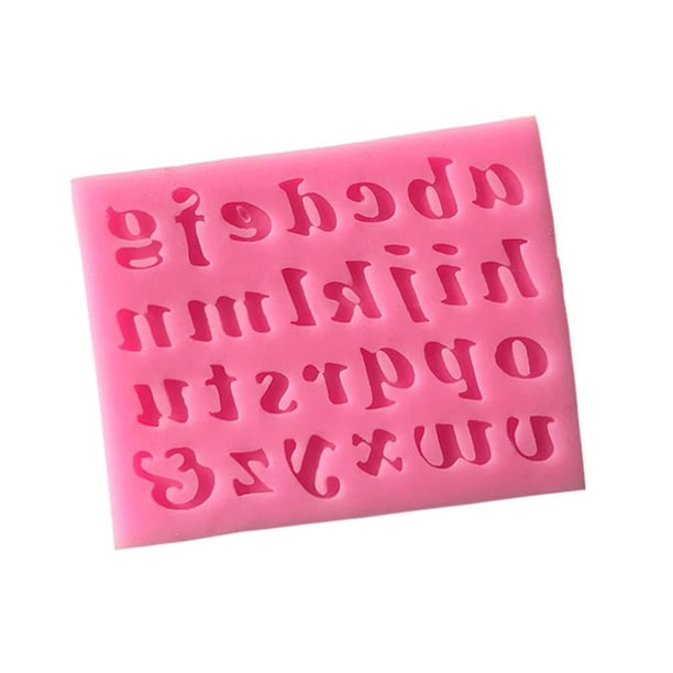 Advancent Molde De Silicona Con Número De Letra Artesanal De Azúcar, Molde De Chocolate Para Fondant, Decoración De Pasteles Herramientas y accesorios para hornear