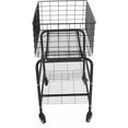 thumbnail image 6 of Wire Rolling Laundry Baskets with Wheels, Garment Storage Cart, Commercial Wire Laundry Cart, Load Capacity, Garment Metal Rack for Clothes Wash and Dry Sort, 6 of 16