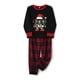 thumbnail image 5 of Conjunto de pijama familiar navideño 2024, pijama con parte superior estampada bonita y pantalones a cuadros, ropa de dormir festiva a juego para toda la familia, 5 of 5