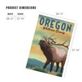 thumbnail image 2 of Lantern Press 1000 Piece Jigsaw Puzzle, Wallowa County, Oregon, Elk, Lithograph, 2 of 5