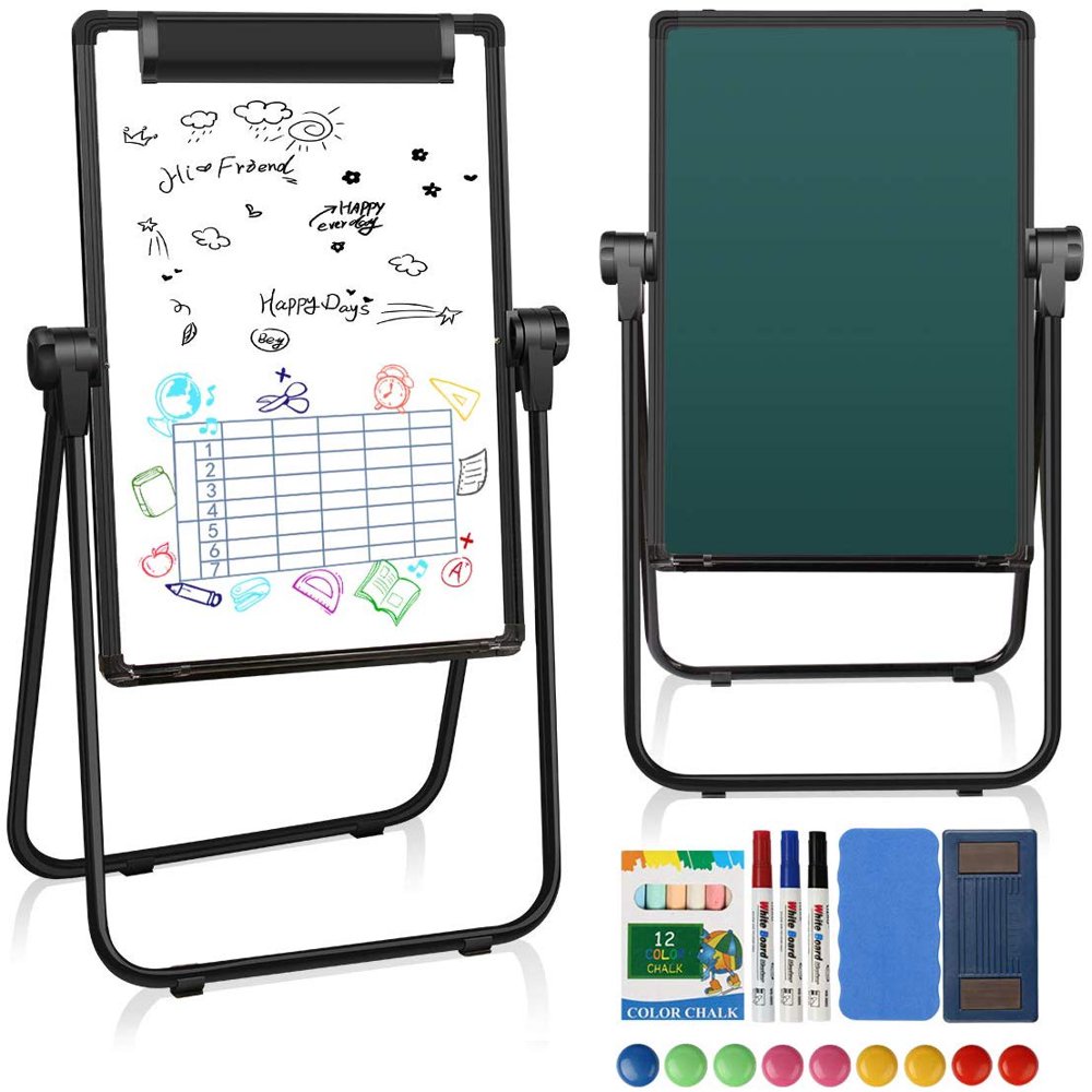 20" x 28" Kids Art Easel, Portable Easel Dry Erase Board