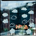 thumbnail image 5 of Plastic 1 set Waterproof PVC Colored Laser Stained Window Film Static Stickers Rainbow Prism Electrostatic Window Decals Cloud 330x830mm, 5 of 7
