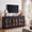 Black, variant on HOQBN 68" Modern Arched Glass Sideboard with 6 Doors, Buffet Cabinet with Storage and Adjustable Shelves, Large Credenza for Living Room,Kitchen,Entryway,Black