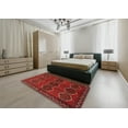 thumbnail image 4 of Ahgly Company Indoor Rectangle Traditional Reddish Brown Persian Area Rugs, 4' x 6', 4 of 6