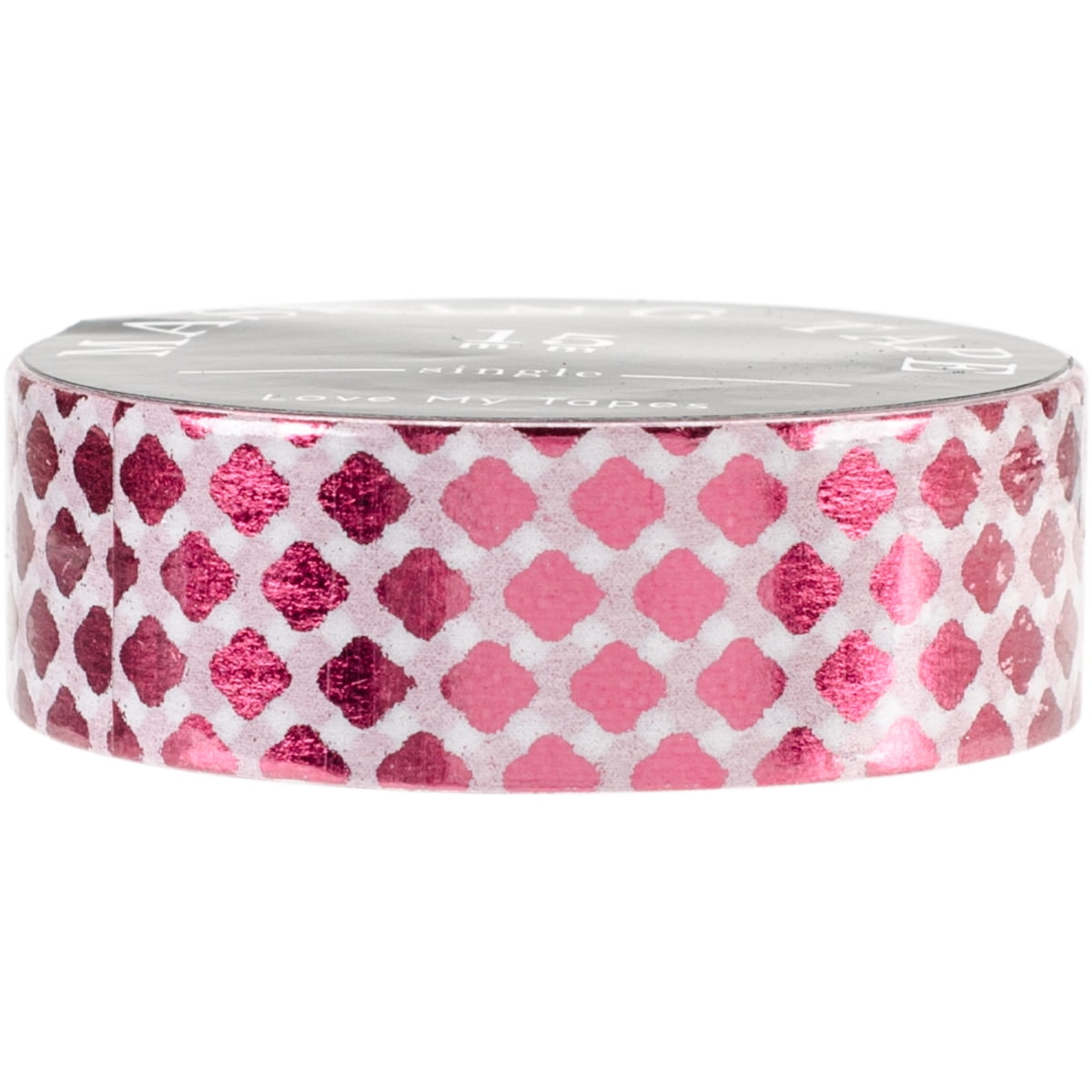 Love My Tapes Foil Washi Tape 15mmx10mRed Checkered