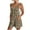 Khaki, variant on Nrmvnmi Summer Rompers for Women 2024 Casual Faux Denim Shorts Overalls Adjustable Strap Loose Sleeveless Jumpsuits with Pockets Black LMothers Day Gifts