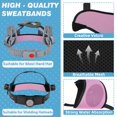 thumbnail image 4 of Cinta absorbente para casco de seguridad Ibicboc, 4 piezas, lavable y reutilizable, rosa, 4 of 8