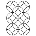thumbnail image 2 of QCI 6""x 9"" Cathedral Window Quilting Stencil - Circle Size 3"" 346, 2 of 2