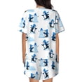 thumbnail image 3 of Picia Penguin Winter Fun Pajamas Sets for Women Soft Short-Sleeved Pjs with Lounge Shorts Two Piece Sleepwear-4X-Large, 3 of 9