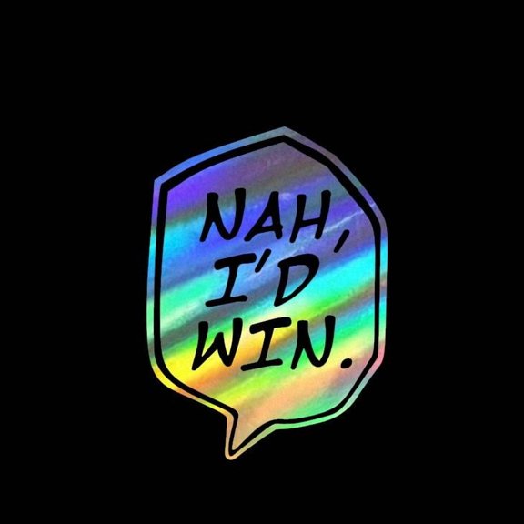 Anime Gojo Nah, I'd Win. Vinyl Decal Sticker UV & Waterproof Bumper Window Laptop Automotive Water Bottle Gift accessories – HOLO 5"