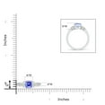 thumbnail image 5 of ANGARA Natural Vintage Style Cushion Tanzanite Solitaire Engagement Ring in 14K White Gold for Women (Size-5mm) | December Birthstone, Anniversary, Jewelry Gift for Women | Natural Tanzanite Ring, 5 of 9
