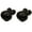 Black, variant on HDJNal 2Pcs Bunny Cabinet Knobs, 2PCS Animal Shape Furniture Pull Handle with Screws, Ceramic Cabinet Handles for Wardrobe Drawer Dressing Table Cabinet,Yellow