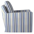 thumbnail image 2 of Sunset Trading Seaside Fabric Slipcovered Swivel Chair in Navy/Beach Striped, 2 of 6