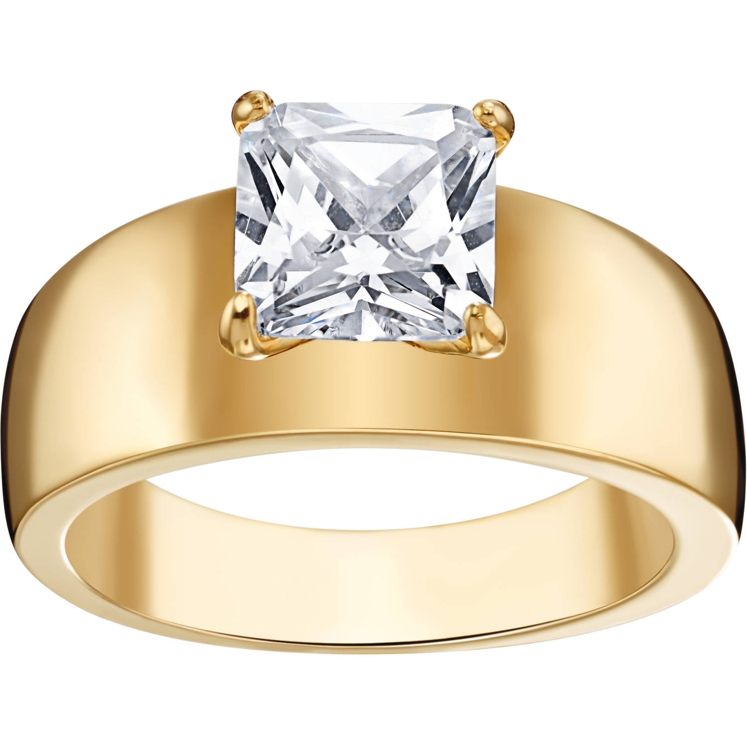 Shining White Diamond-Cut Wedding  Jewelry Ring 18K White Gold Filled  Sz5-Sz9 