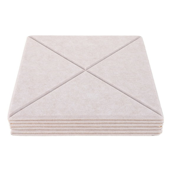 KAKOWELY Acoustical Wall Panel 6pcs Acoustic Wall Soundproof Padding Sound Insulation Self-adhesive Panels Wall Panels Acoustical Wall Panels Studio Sound Absorbing Panels