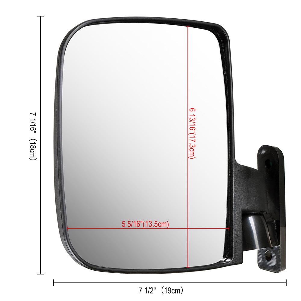 Yescom 2pcs Universal Golf Cart Rear View Folding Side Mirror with 