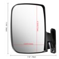 thumbnail image 4 of Yescom 2pcs Universal Golf Cart Rear View Folding Side Mirror with LED Indicators Fits for EZGO Club Car Yamaha, 4 of 11