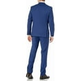 thumbnail image 6 of Caravelli Men's 60580 3-Piece Single Breasted Slim Fit Vested Suit. Cobalt Blue - 38L, 6 of 11