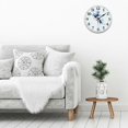 thumbnail image 5 of Creowell Minimalist Flowers Round Wooden Wall Clock 10 Inch Decor 10x10in, 5 of 8