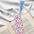 thumbnail image 6 of Kdxio Watercolor Flowers Print Metal Tassel Bookmarks,Perfect Gift for Art Lovers and Bookworms Metal Bookmarks for Women, 6 of 8