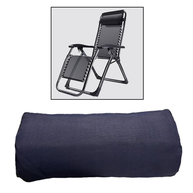 Coussin d'Appui-tête Inclinable Pliant Oreiller d'Appui-tête Confortable Piscine Canapé de Loisirs Chaises Bleu Foncé