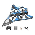 thumbnail image 2 of Avión de control remoto RC Avión de RC Giro de 360 degree Avión de combate de ala fija portátil Azul con 1 batería, 2 of 9