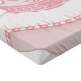 thumbnail image 2 of Ambesonne Girls Fitted Sheet, Cartoon Crown, Queen Size, Pale Pink, 2 of 3