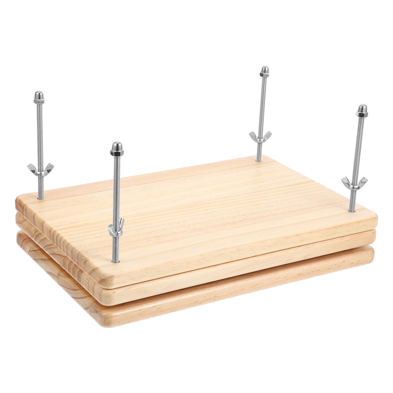 HEMOTON Wooden Book Press Tool for Binding with Construction and Precise Pressure Application 6x8.5 inches