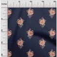 thumbnail image 1 of oneOone Silk Tabby Fabric Leaves & Floral Block Print Fabric By Yard 42 Inch Wide, 1 of 4
