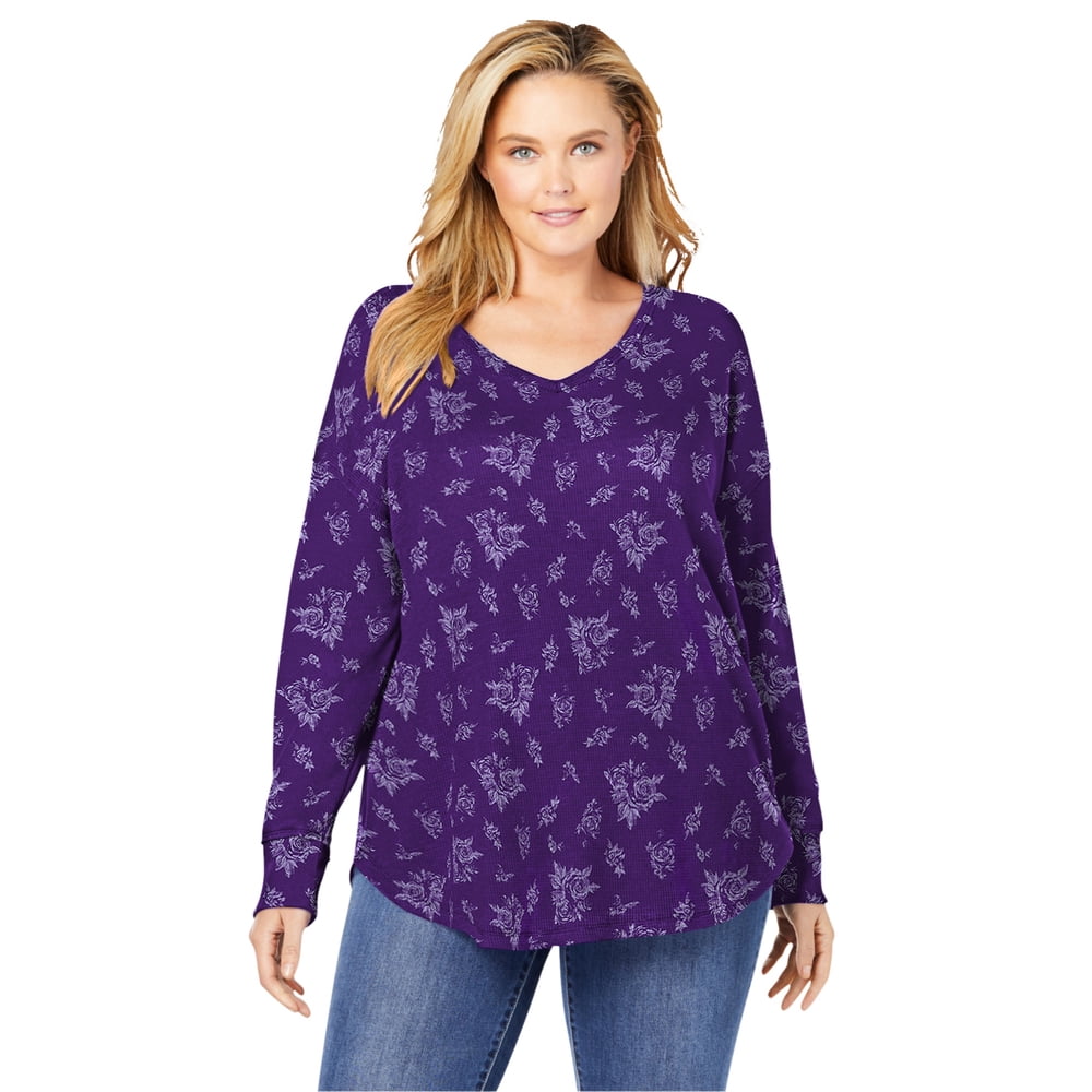 women's plus size thermal shirts