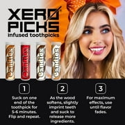 Xero Picks Candies Desserts Edition - Variety Pack - Infused Flavored Toothpicks - 80 Picks - 4 Pack