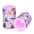 thumbnail image 7 of Yayeee Flameless Candles with Remote Flickering Battery Operated Multi Color Changing, Purple Halloween Pumpkin, 7 of 7